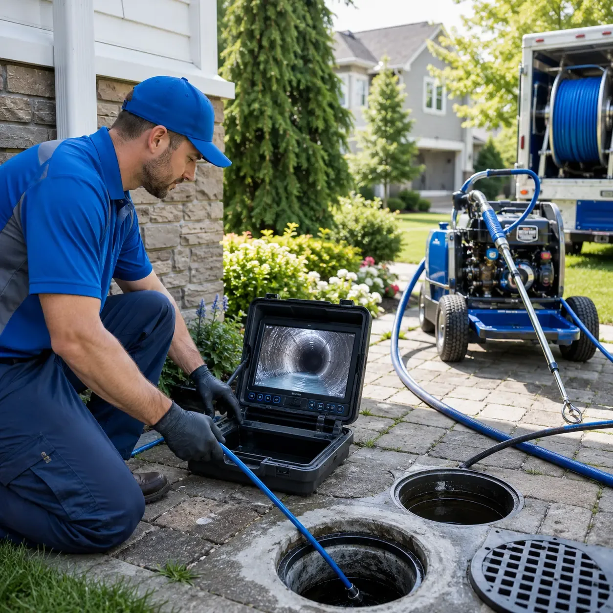 Outdoor drain cleaning professionals serving Louisville, IL