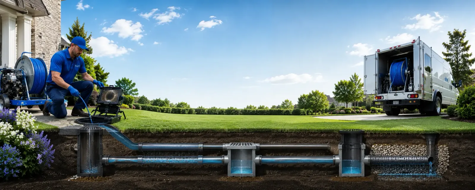 Outdoor drain cleaning information for Louisville, IL